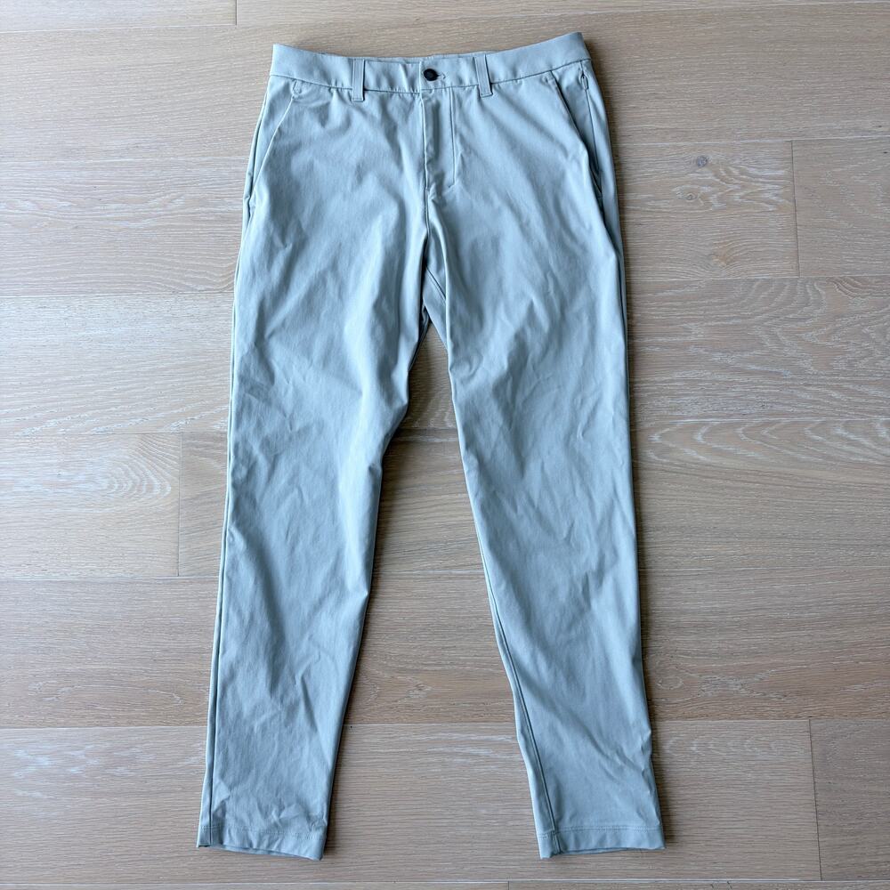 Lululemon ABC Slim-Fit Trouser Pants 31x30 Warpstreme Silver Drop